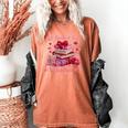 All Booked Valentine's Girly Teacher Coquette Love Women's Comfort Colors T-Shirt Yam