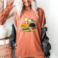 Bookish Cat Lover Cute Reading Squad Books & Kittens Love Women's Comfort Colors T-Shirt Yam