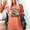 Books Are My Therapy Bookworm Reading Women's Comfort Colors T-Shirt Yam Books Are My Therapy Bookworm Reading Women's Comfort Colors T-Shirt Yam
