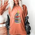 Bookworm Cockatiel Bird Reading Books Drinking Coffee Lover Women's Comfort Colors T-Shirt Yam