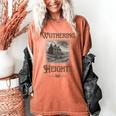 Bronte Novel Wuthering Heights Moorland Gothic Book Cover Women's Comfort Colors T-Shirt Yam Bronte Novel Wuthering Heights Moorland Gothic Book Cover Women's Comfort Colors T-Shirt Yam
