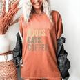 Camera Books Cats And Coffee Lover Photography Men Women Women's Comfort Colors T-Shirt Yam Camera Books Cats And Coffee Lover Photography Men Women Women's Comfort Colors T-Shirt Yam