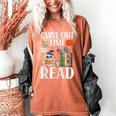 Carve Out Time To Read Halloween Ghost Books Raglan Baseball Tee Women's Comfort Colors T-Shirt Yam
