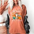 Cat Fall In Love With Reading Book Lover Autumn Women's Comfort Colors T-Shirt Yam