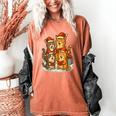 Cats Reading Books Christmas Tree Women's Comfort Colors T-Shirt Yam Cats Reading Books Christmas Tree Women's Comfort Colors T-Shirt Yam