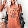 Cats Reading Books Librarian Library Readers Women's Comfort Colors T-Shirt Yam