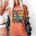 Cheetah Love Reading And Cheetahs Kids Bookworm Women's Comfort Colors T-Shirt Yam Cheetah Love Reading And Cheetahs Kids Bookworm Women's Comfort Colors T-Shirt Yam