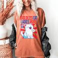 Childless Cat Ladies Vote Kamala Harris Cute Comic Book Cat Women's Comfort Colors T-Shirt Yam