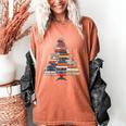 Christmas Tree Book Bookworm Women's Comfort Colors T-Shirt Yam Christmas Tree Book Bookworm Women's Comfort Colors T-Shirt Yam