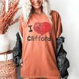 Clifford The Big Red Dog I Heart Clifford Childrens Books Women's Comfort Colors T-Shirt Yam Clifford The Big Red Dog I Heart Clifford Childrens Books Women's Comfort Colors T-Shirt Yam