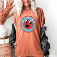 Clifford The Big Red Dog Round Distressed Logo Kids Books Women's Comfort Colors T-Shirt Yam