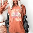 Coquette 100 Days Of Bows Books Reading 100th Day Of School Women's Comfort Colors T-Shirt Yam