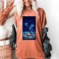 Cosmic Botanical Book Lover Reading Women's Comfort Colors T-Shirt Yam