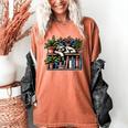 Cosy Sloth In Bookshelf With Plants Women's Comfort Colors T-Shirt Yam Cosy Sloth In Bookshelf With Plants Women's Comfort Colors T-Shirt Yam