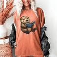 Cute Book Sea Otter Women's Comfort Colors T-Shirt Yam