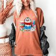 Cute Christmas A Penguin Reading Book Snowflake Hot Teacher Women's Comfort Colors T-Shirt Yam Cute Christmas A Penguin Reading Book Snowflake Hot Teacher Women's Comfort Colors T-Shirt Yam