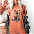 Cute Coyote With Book I Kids Coyote Women's Comfort Colors T-Shirt Yam Cute Coyote With Book I Kids Coyote Women's Comfort Colors T-Shirt Yam