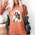 Cute Ghost Cat Reading Book Spooky Season Halloween Costume Women's Comfort Colors T-Shirt Yam Cute Ghost Cat Reading Book Spooky Season Halloween Costume Women's Comfort Colors T-Shirt Yam
