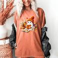 Cute Ghost Reading Book Lovers Halloween Pumpkin Women Girls Women's Comfort Colors T-Shirt Yam Cute Ghost Reading Book Lovers Halloween Pumpkin Women Girls Women's Comfort Colors T-Shirt Yam