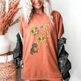 Cute Reading Cat With Kitten Dandelion Flowers Book Lover Women's Comfort Colors T-Shirt Yam Cute Reading Cat With Kitten Dandelion Flowers Book Lover Women's Comfort Colors T-Shirt Yam