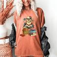Cute Reading Chicken With Glasses Books Bookworm Reader Book Women's Comfort Colors T-Shirt Yam