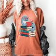 Cute Reading Seal On Books Book Lover Women's Comfort Colors T-Shirt Yam
