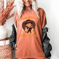 Cute Thanksgiving Teacher Librarian Thankful Reading Books Women's Comfort Colors T-Shirt Yam