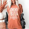 Dog Book And Coffee Fun Typographic Premium Tri-Blend Women's Comfort Colors T-Shirt Yam Dog Book And Coffee Fun Typographic Premium Tri-Blend Women's Comfort Colors T-Shirt Yam