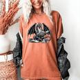 Dragon Reading Book Bookworm Books Dragon Learning Women's Comfort Colors T-Shirt Yam