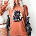 Dragon Reading A Book Cute Bookworm Book Lover Women's Comfort Colors T-Shirt Yam Dragon Reading A Book Cute Bookworm Book Lover Women's Comfort Colors T-Shirt Yam