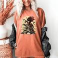 Dragon Reading a Book Dragons And Books Lover Bookworm Women's Comfort Colors T-Shirt Yam