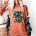 Dragon Reading Colorful Fantasy Book Lover Women's Comfort Colors T-Shirt Yam Dragon Reading Colorful Fantasy Book Lover Women's Comfort Colors T-Shirt Yam