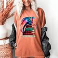 Dragons And Books Dragonworm Book Lover Reading Women's Comfort Colors T-Shirt Yam