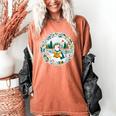 Duck Wilderness Book Reading Illustration Floral Women's Comfort Colors T-Shirt Yam
