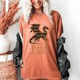 Easily Distracted By Dragons And Books Library Dragon Lover Women's Comfort Colors T-Shirt Yam