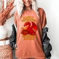 Easily Distracted By Dragons And Books Reading Women's Comfort Colors T-Shirt Yam