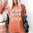 Easter Teacher Cute Bunny Reding Books Librarian Bookworm Women's Comfort Colors T-Shirt Yam Easter Teacher Cute Bunny Reding Books Librarian Bookworm Women's Comfort Colors T-Shirt Yam