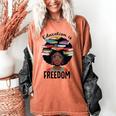 Education Is Freedom Teacher History Month Books Lover Women's Comfort Colors T-Shirt Yam