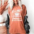 EMC2 Energy Milk x Coffee Science Book Math Lover Women's Comfort Colors T-Shirt Yam