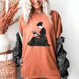 Emily Dickinson Reading A Book Women's Comfort Colors T-Shirt Yam Emily Dickinson Reading A Book Women's Comfort Colors T-Shirt Yam