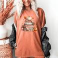 Fall Colors s I Love Fall s Books & Pumpkins Women's Comfort Colors T-Shirt Yam