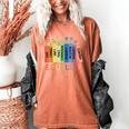 Floral Book Equality Human Rights Social Justice Peace Love Women's Comfort Colors T-Shirt Yam