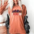 Freadom Shelf Read Reading Book Librarian Men Women Kids Women's Comfort Colors T-Shirt Yam
