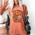 Fully Booked For Fall Books Pumpkin Autumn Thanksgiving Women's Comfort Colors T-Shirt Yam Fully Booked For Fall Books Pumpkin Autumn Thanksgiving Women's Comfort Colors T-Shirt Yam