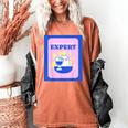 Fun Cute Introvert Cat Character With Wine Women's Comfort Colors T-Shirt Yam