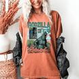 Godzilla Ocean Scene Comic Book Illustration Movie Monster Women's Comfort Colors T-Shirt Yam Godzilla Ocean Scene Comic Book Illustration Movie Monster Women's Comfort Colors T-Shirt Yam