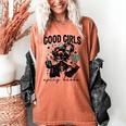 Good Girls Read Spicy Skeleton Book Club Women's Comfort Colors T-Shirt Yam Good Girls Read Spicy Skeleton Book Club Women's Comfort Colors T-Shirt Yam