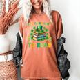 Goods Luck Read Librarian Book Patrick Days Shamrock Clover Women's Comfort Colors T-Shirt Yam