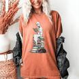 Gothic Librarian Halloween Books Tee For Teachers Women's Comfort Colors T-Shirt Yam