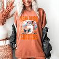 Halloween Book Lover Ghost Boo Pun Read More Boooks Women's Comfort Colors T-Shirt Yam